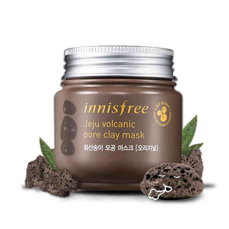 Innisfree悦诗风吟济州岛火山岩泥毛孔清洁紧实面膜